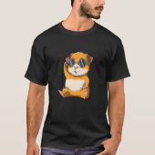 Cute Guinee Pig Chilt met zonnebril voor Guinee P T-shirt (Voorkant)