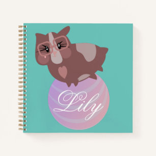 Cute Guinee Pig Fitness - Ball Stars Naam Notitieboek