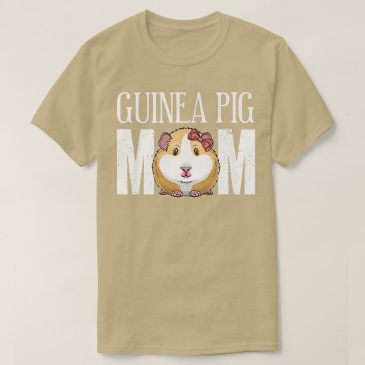 Cute Guinee pig mam Funny cavy Pet Lovers and Owne T-shirt (Design voorkant)
