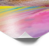 Cute Guinee Pig Pet Foto Afdruk (Hoek)