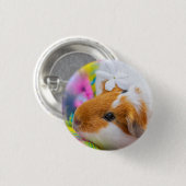 Cute Guinee Pig Pet Ronde Button 3,2 Cm (Voorkant /achterkant)