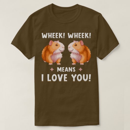 Cute Guinee Pig T-shirt (Design voorkant)