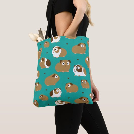 Cute Guinee Pigs Canvas tas (Dichtbij)