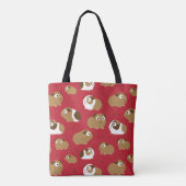 Cute Guinee Pigs Canvas tas (Achterkant)
