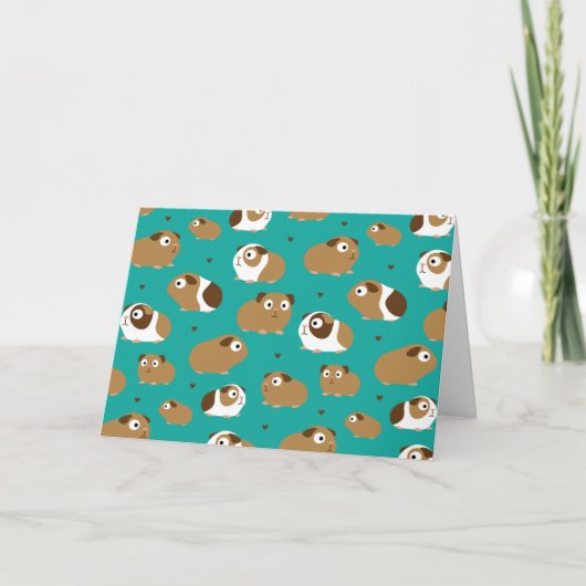 Cute Guinee Pigs Kaart (Voorkant)