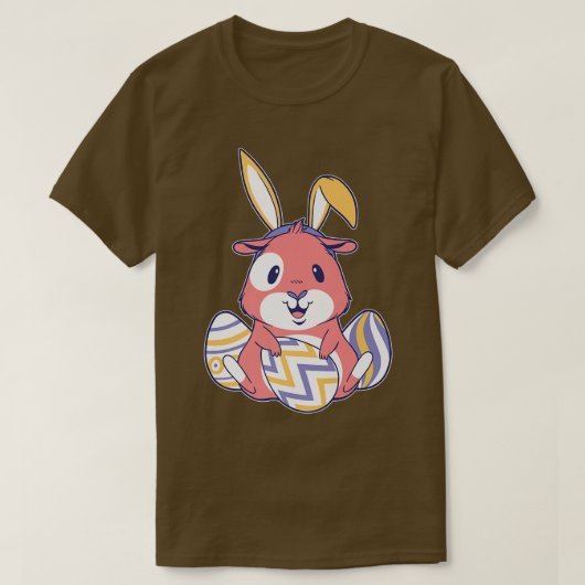 Cute Guinee varken in paaskostuum met afval T-shirt (Design voorkant)