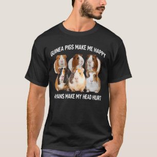 Cute Guinee Varkens maken de eigenaar van Happy Gu T-shirt