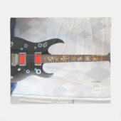 Cute Guitar Fleece Deken (Voorkant (Horizontaal))