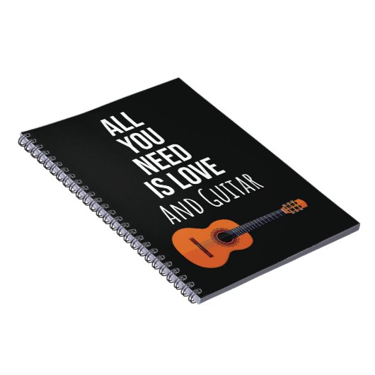 Cute Guitar Player Gifts Instrument Music Lover Notitieboek (Rechterzijde)