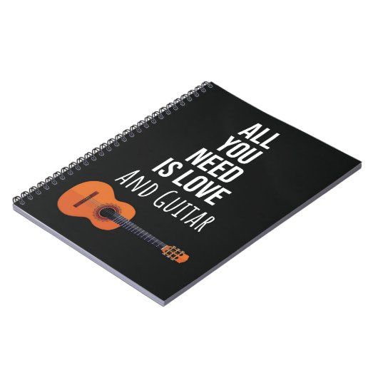 Cute Guitar Player Gifts Instrument Music Lover Notitieboek (Linkerzijde)