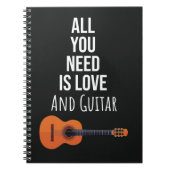 Cute Guitar Player Gifts Instrument Music Lover Notitieboek (Voorkant)
