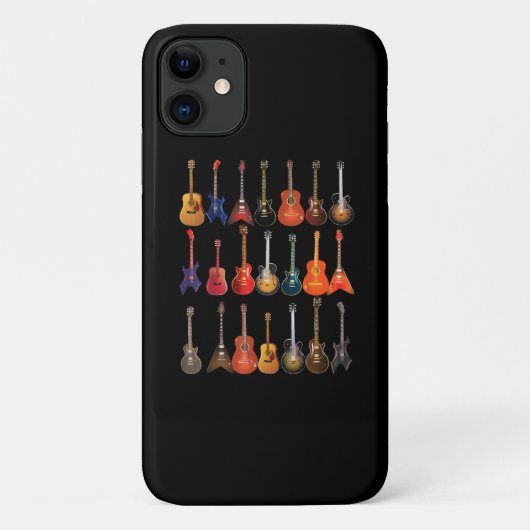 Cute Guitar Rock en Roll Musical Instruments Gift Case-Mate iPhone Case (Achterkant)
