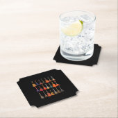 Cute Guitar Rock en Roll Musical Instruments Gift Kartonnen Onderzetters (Insitu)