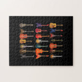 Cute Guitar Rock en Roll Musical Instruments Gift Legpuzzel (Horizontaal)