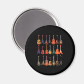 Cute Guitar Rock en Roll Musical Instruments Gift Magneet (Voorkant / Achterkant)