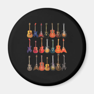 Cute Guitar Rock en Roll Musical Instruments Gift Magneet