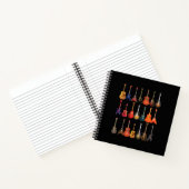 Cute Guitar Rock en Roll Musical Instruments Gift Notitieboek (Binnen)
