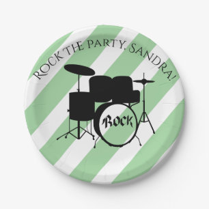 Cute Guitar Rock en Roll Musical Instruments Papieren Bordje