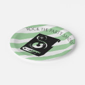 Cute Guitar Rock en Roll Musical Instruments Papieren Bordje (Gekanteld)