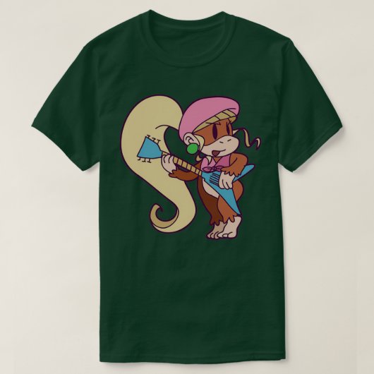 Cute Guitarist Dixie Kong T-shirt (Design voorkant)