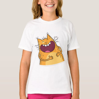 Cute, guy, t - shirts, kitten, grappig, katje T-Sh T-shirt