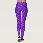 Cute Gym Yoga Dames Workout Paarse Leggings (Achterkant)