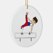Cute Gymnast on Horse Ornament (Rechts)