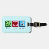 Cute Gymnastics Bagagelabel (Voorkant horizontaal)