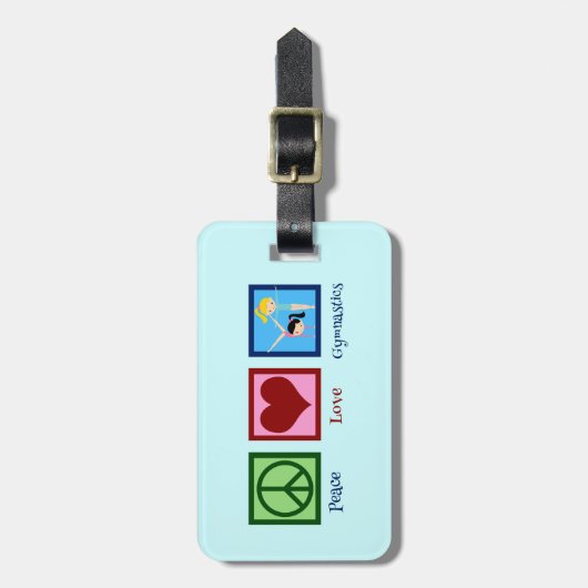 Cute Gymnastics Bagagelabel (Voorkant verticaal)