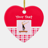 Cute Gymnastics Balance Beam Keramisch Ornament (Voorkant)