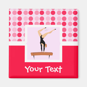 Cute Gymnastics Balance Beam Magneet