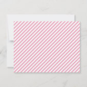 Cute Gymnastics Girls Birthday Party Invitations Kaart (Achterkant)