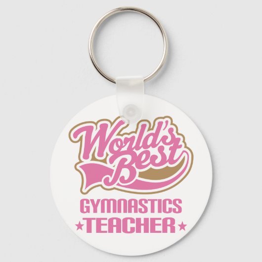 Cute Gymnastics-leraar Sleutelhanger (Voorkant)