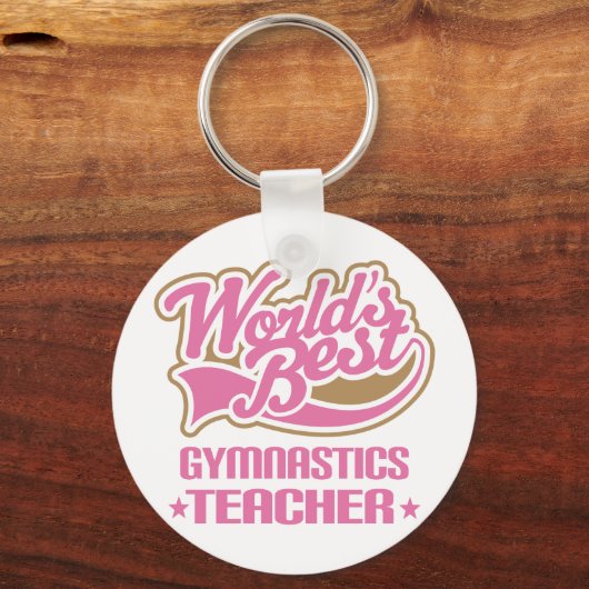 Cute Gymnastics-leraar Sleutelhanger (Voorkant)