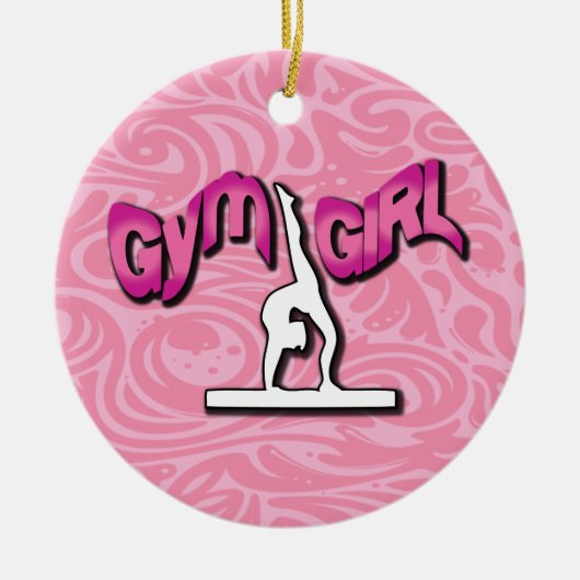 Cute Gymnastics Ornament (Voorkant)
