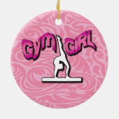 Cute Gymnastics Ornament (Achterkant)