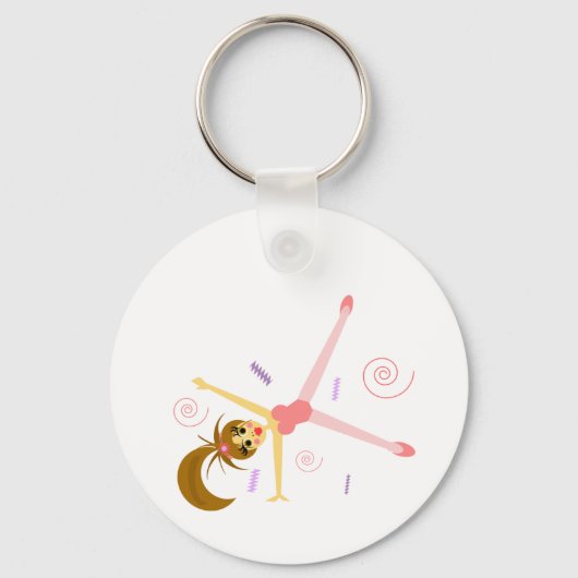 Cute Gymnist Sleutelhanger (Voorkant)