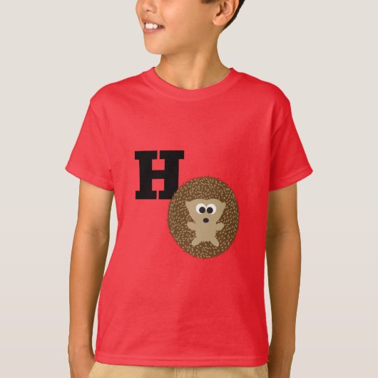 Cute H is voor Egel T-shirt (Voorkant)