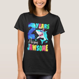 Cute Haai Verjaardag 2 Jaar Oude Jongens Meisjes 2 T-shirt