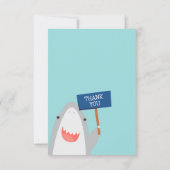 Cute haaiensoorten om in te vullen  bedankkaart (Achterkant)