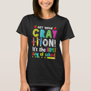 Cute haal je krayon op de eerste dag van school T T-shirt