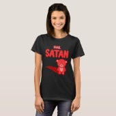 Cute Hail Satan Teddy Bear Something cute and evil T-shirt (Voorkant volledig)