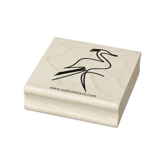 Cute Hair Kraanvogel Vogel Rubberstempel (Stempel)