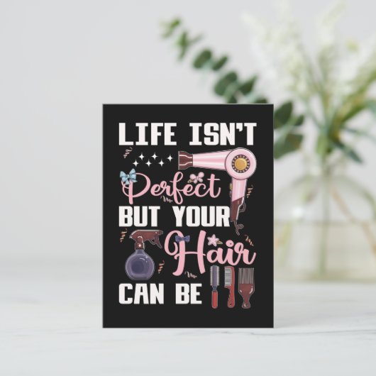 Cute Hair Stylist Motivation Hairdresser Briefkaart (Staand voorkant)