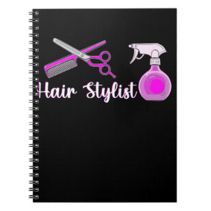 Cute Hair Stylist Scissors Hairdresser Girl Notitieboek