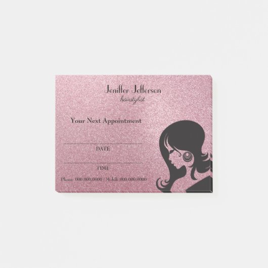 Cute Hairdresser Appointment Post-it® notes (Voorkant)