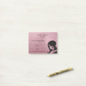 Cute Hairdresser Appointment Post-it® notes (Op bureau)