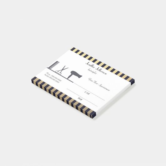 Cute Hairdresser Appointment Post-it® notes (Schuin)