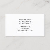 Cute Hairdresser Woman Illustration Hair Stylist Visitekaartje (Achterkant)