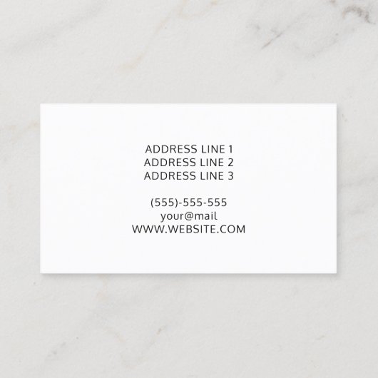 Cute Hairdresser Woman Illustration Hair Stylist Visitekaartje (Achterkant)